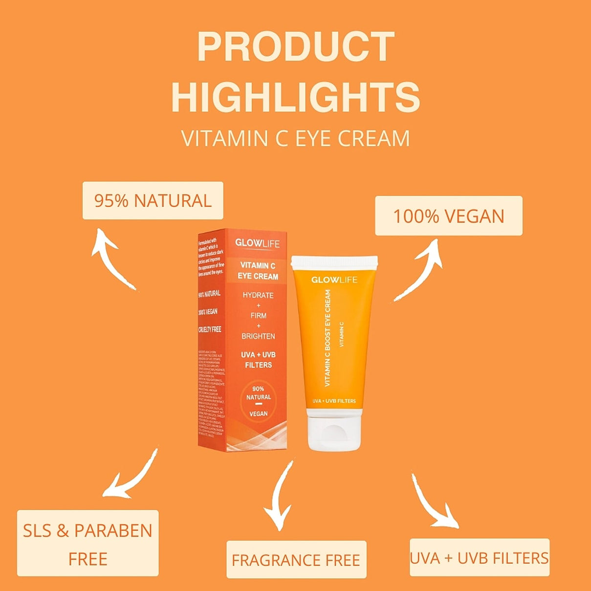 Glowlife Vitamin C Eye Cream 30ml 7675691 2