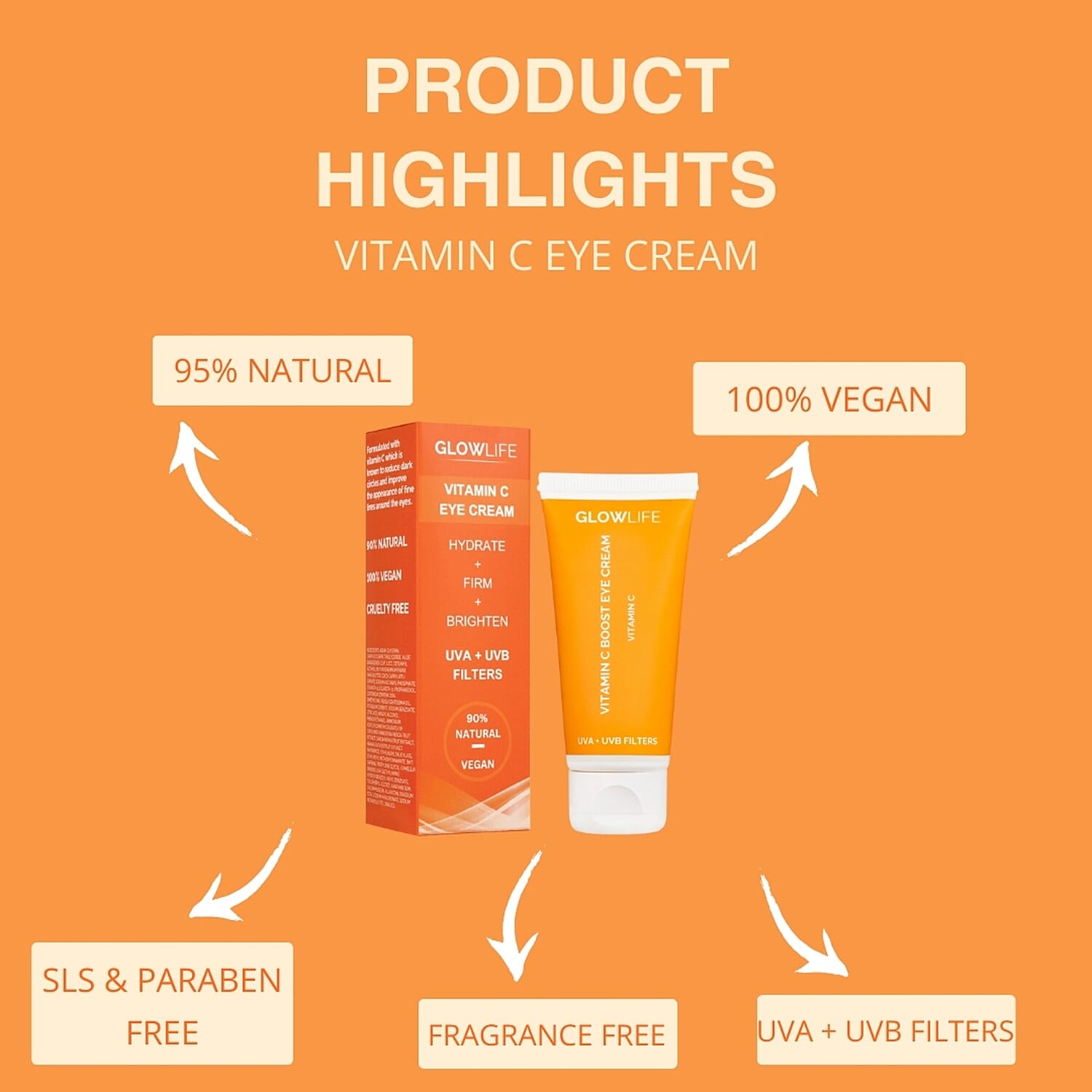 Glowlife Vitamin C Eye Cream 30ml 7675691 2