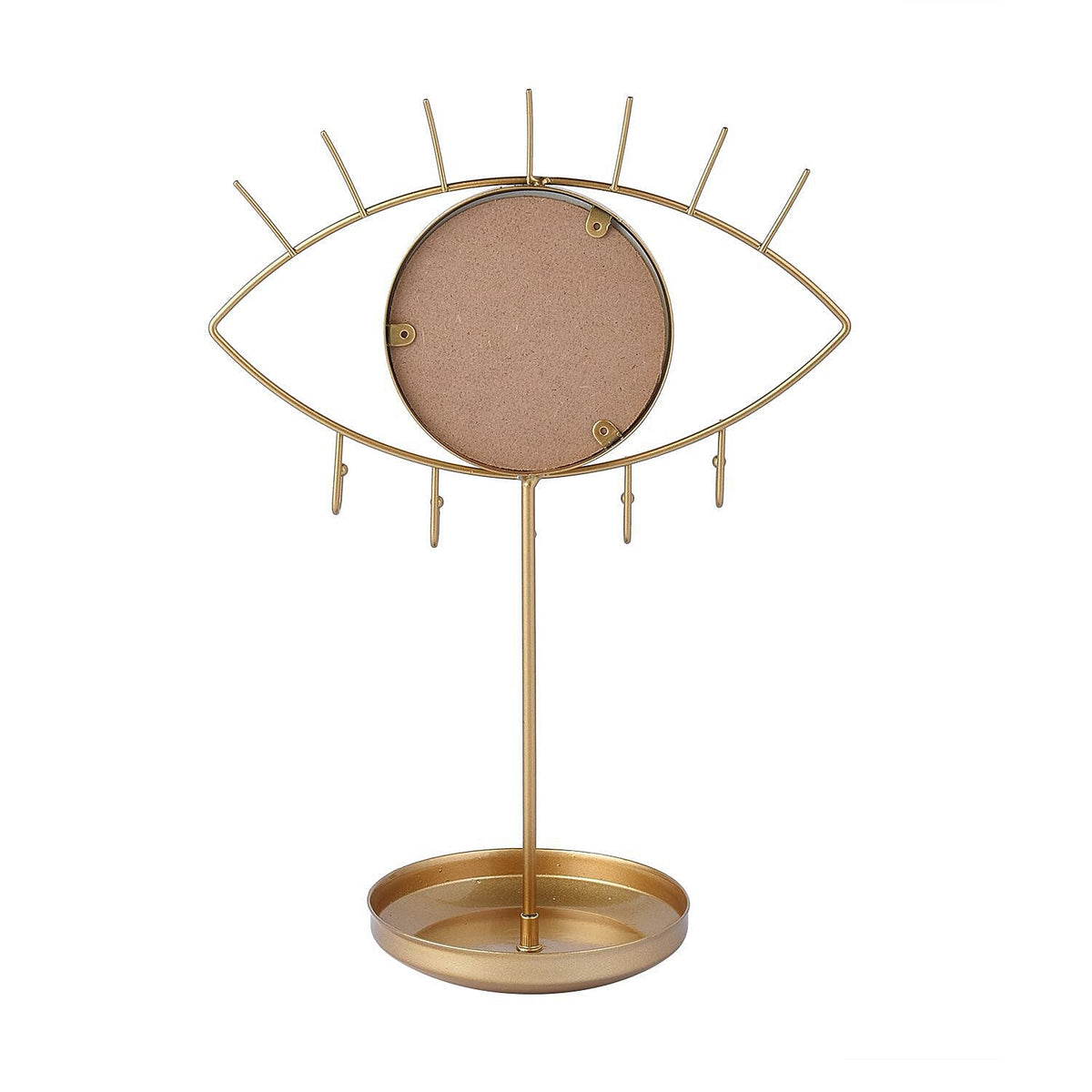 Eye Design Jewellery Rack with Mirror (Size 32x23x12 Cm) - Gold 6726220 3