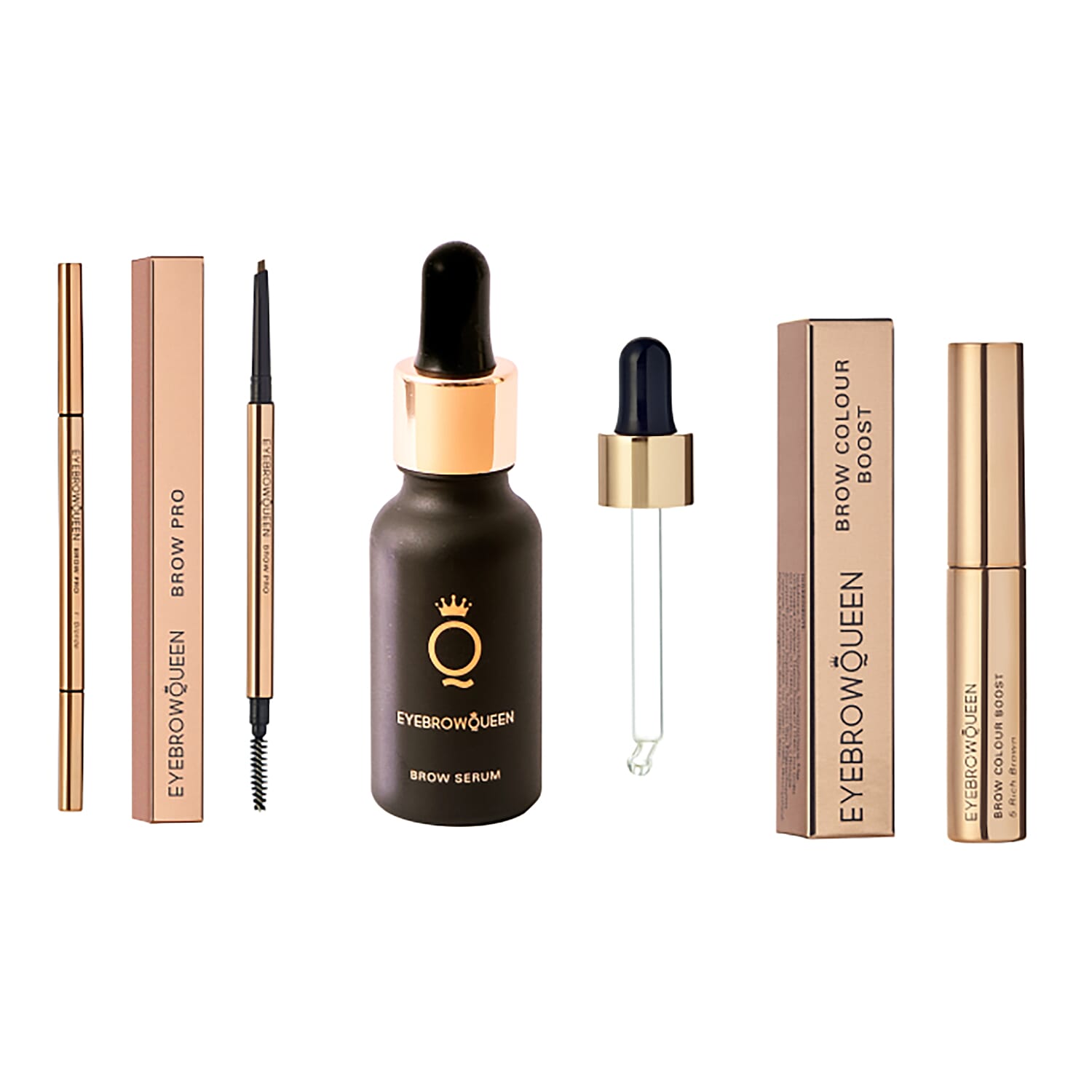 Eyebrow Queen Bundle Eyebrow Serum, Colour Boost and Free Brow Pro - Bronde (Neutral) 8883083 0