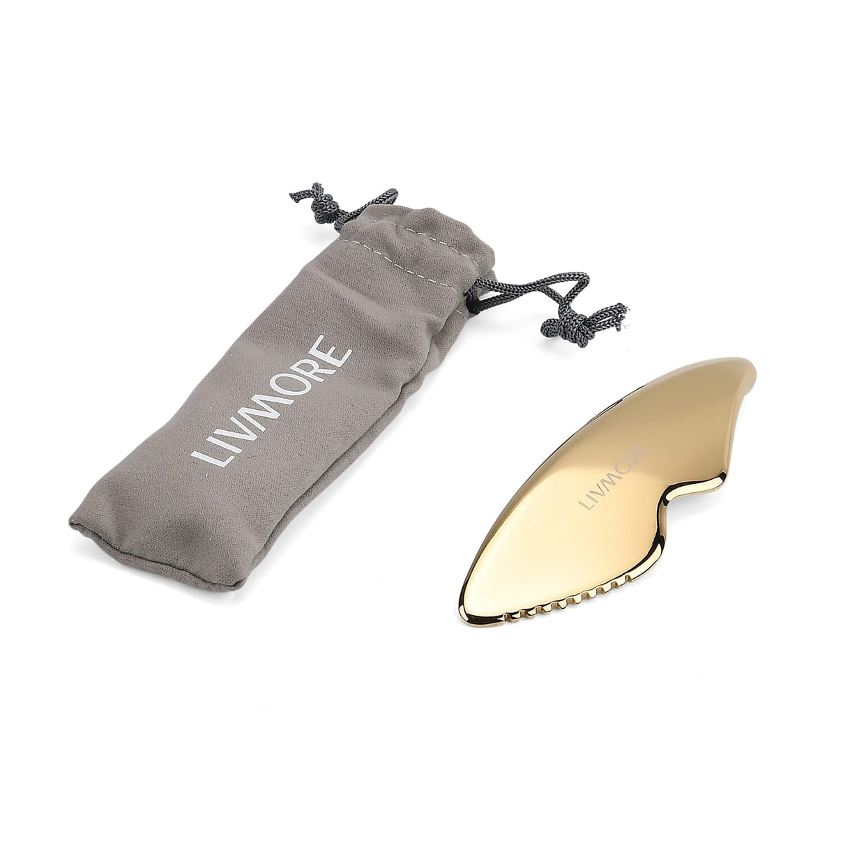 Golden Metal Cryosculptor Tool for Face &amp; Eyes 6-Sided Gua Sha Contouring Massager - Gold 8204114 7