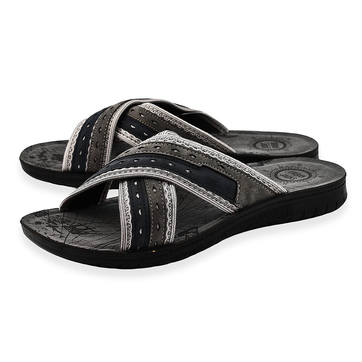 FAVERSHAM Mule Sliders (Size 10) - Grey 7772492 0