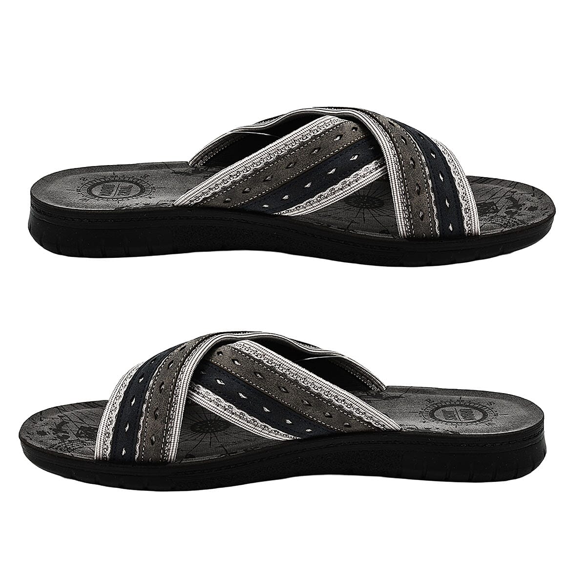 FAVERSHAM Mule Sliders (Size 10) - Grey 7772492 2