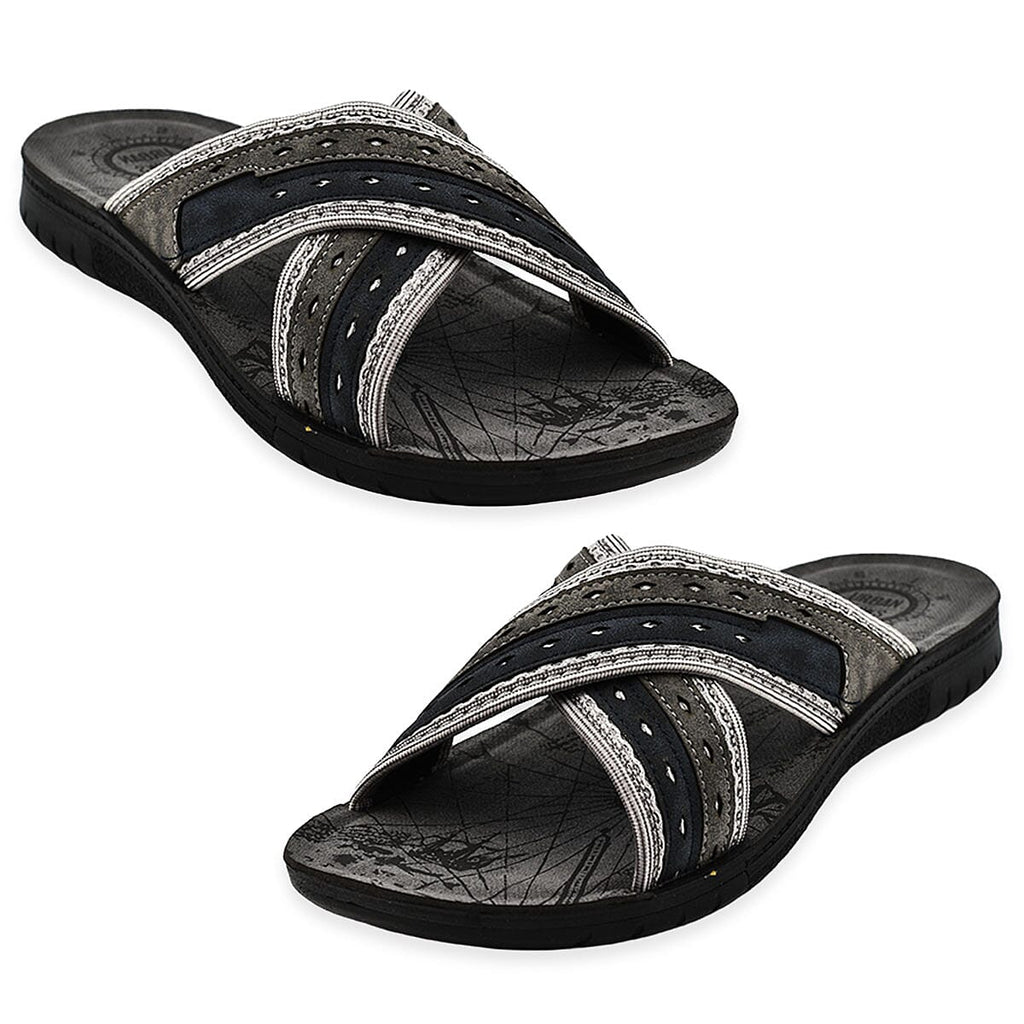 FAVERSHAM Mule Sliders (Size 10) - Grey