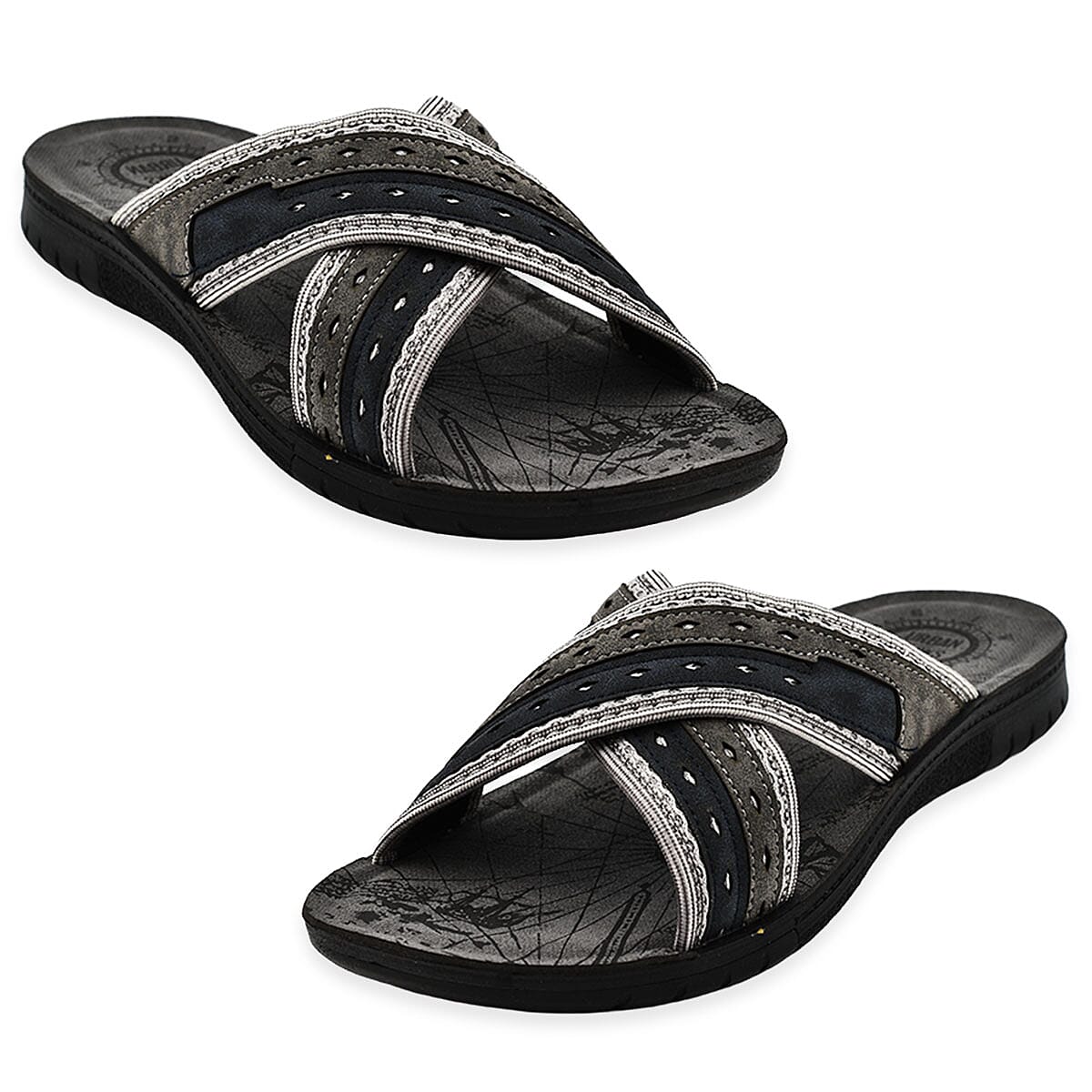 FAVERSHAM Mule Sliders (Size 10) - Grey 7772492 3