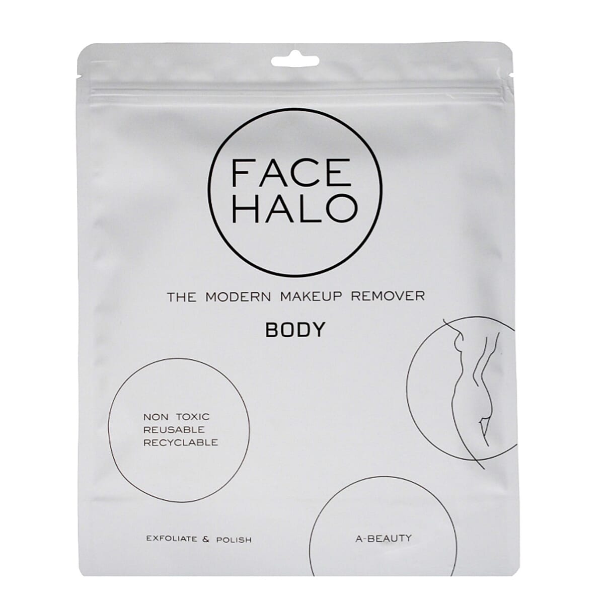 Face Halo Trio Set (Includes Bamboo make up remover - 8 x Bamboo Pads with Bag, Dual-Sided Exfoliator and Polish Pad and Headband with Bag) 8077133 0