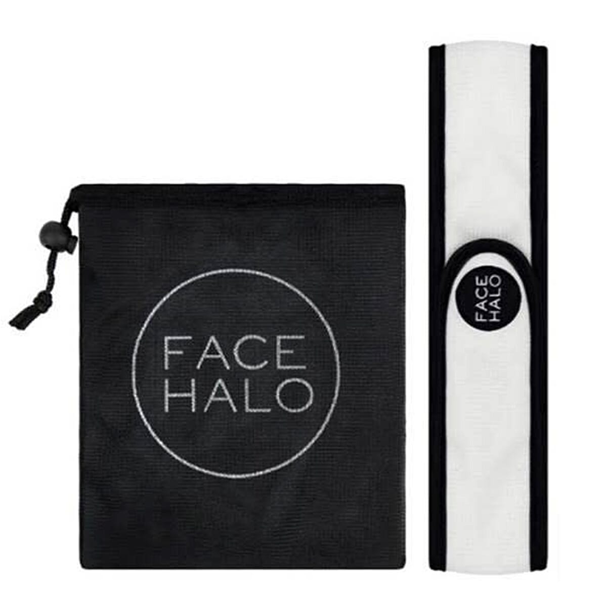 Face Halo Trio Set (Includes Bamboo make up remover - 8 x Bamboo Pads with Bag, Dual-Sided Exfoliator and Polish Pad and Headband with Bag) 8077133 2