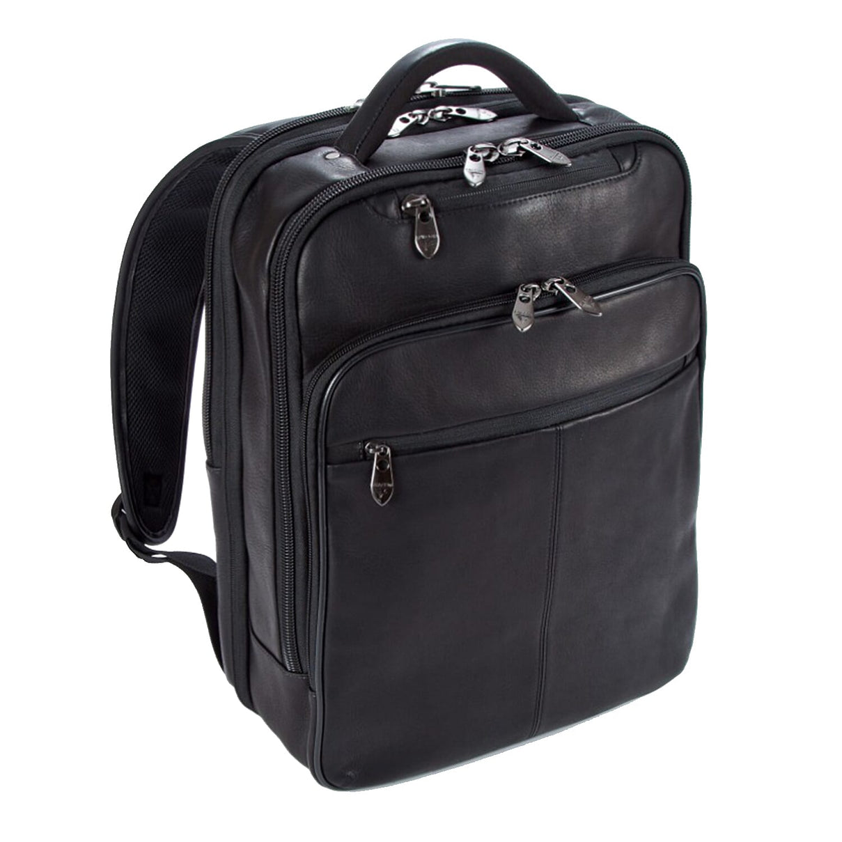 Falcon Colombian Leather 15.6 Inch Laptop Backpack - Black 7988034 0