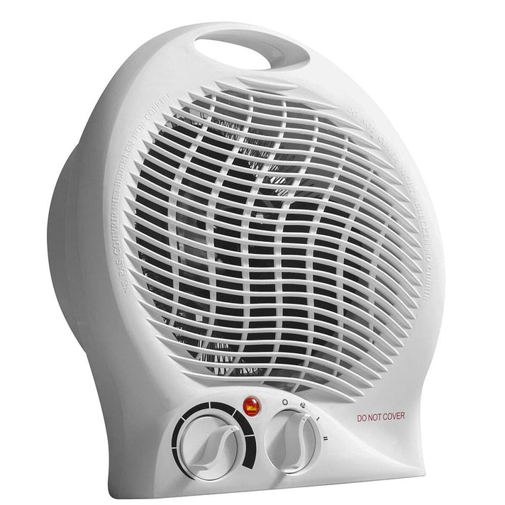 2000W Upright Fan Heater with 2 Heat Settings - White 8021366 1
