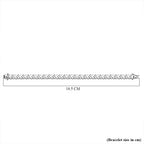 Fancy Bracelet With Lock Box In White Tone (Size - 7.5)