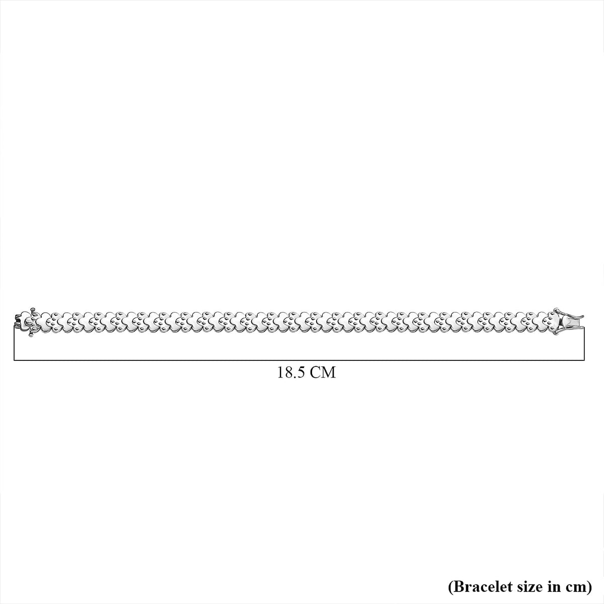 Bracelet With Lock Box in White Tone (Size - 7) 7886228 4