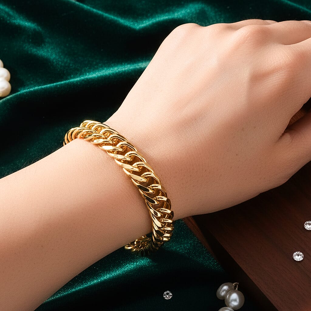 Designer Inspired Cuban Link Bracelet (Size - 8.25) V32514642 3