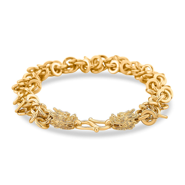 Designer Inspired - Double Dragon Head Bracelet (Size - 8) 8363355 1