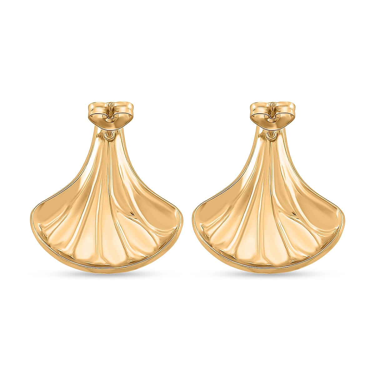 Enamel Earring with Push Back in Yellow Gold Plated 8251593 5