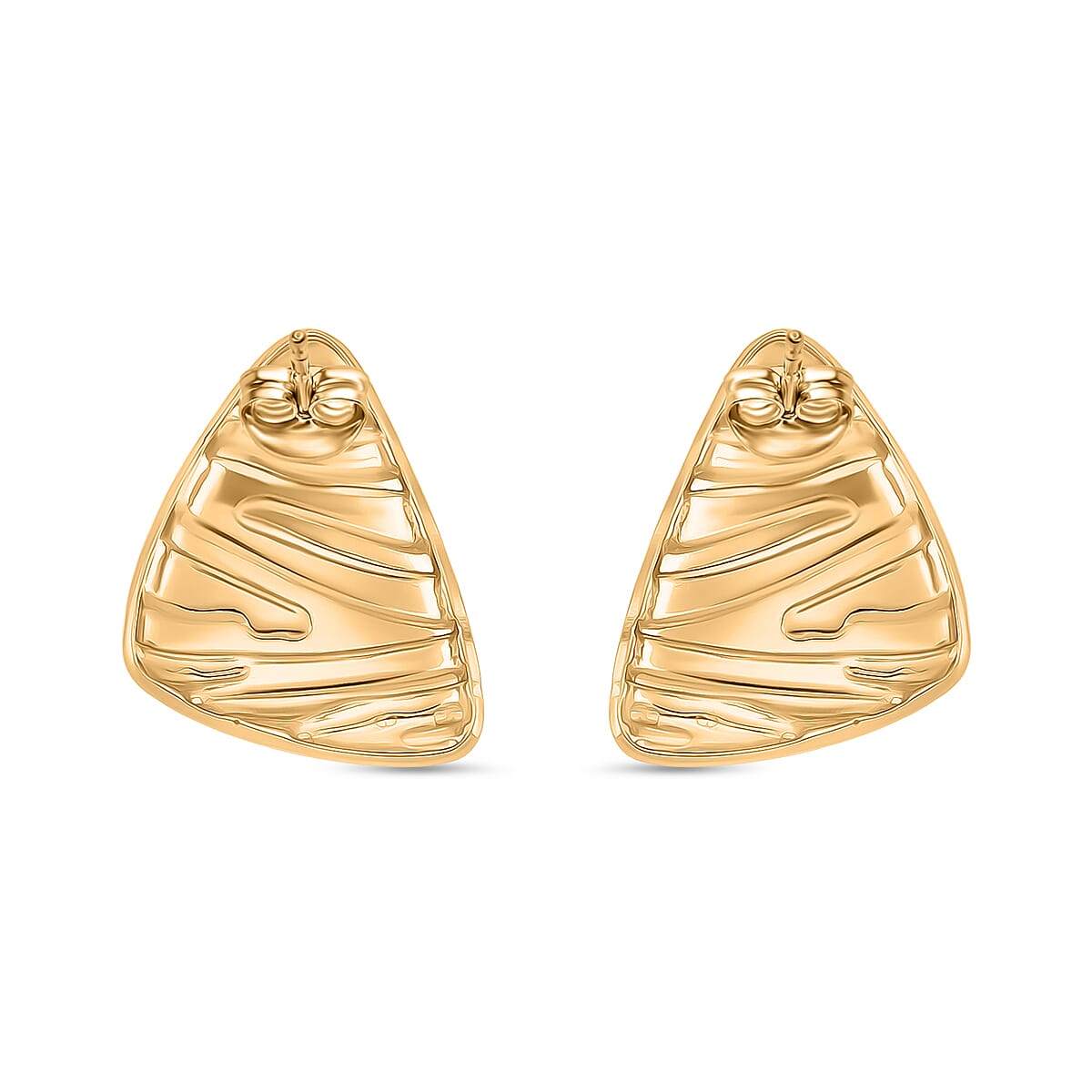 Enamel Earring with Push Back in Yellow Gold Plated 8251595 4