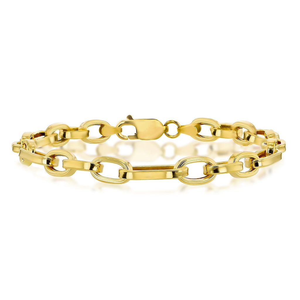 9K Yellow Gold  Bracelet (Size - 7.5),  Gold Wt. 5.1 Gms