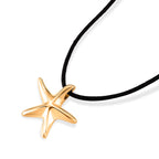 Starfish Motif Adjustable Necklace (Size Upto32) With Silk Cord