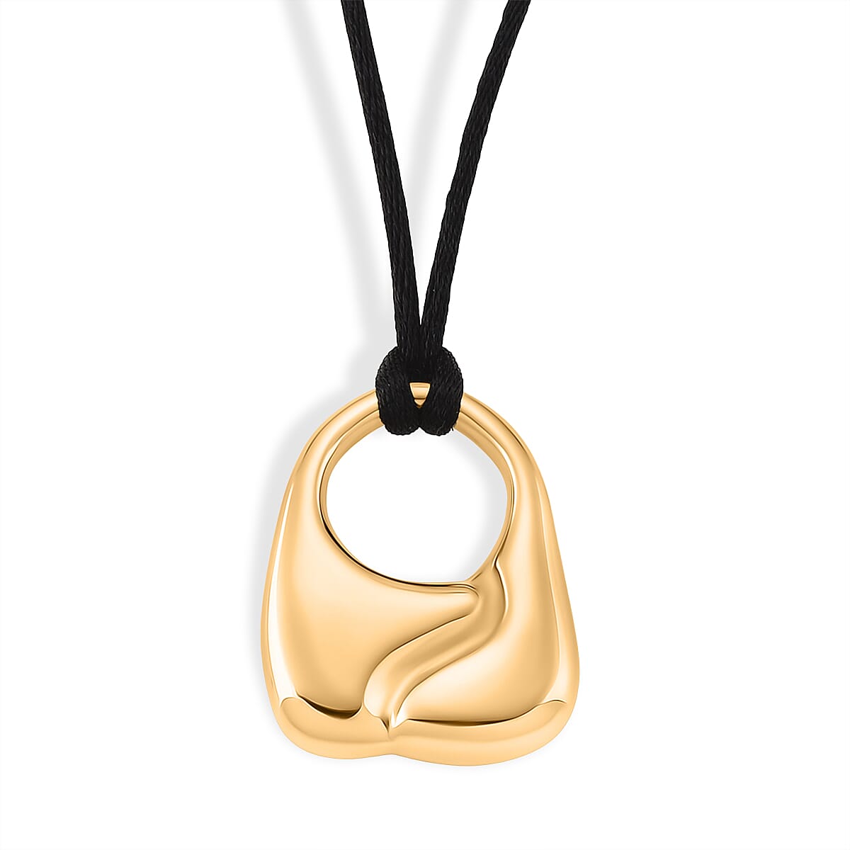 Abstract Form Adjustable Necklace (Size 28-32) in Yellow Gold Tone V32512534 0
