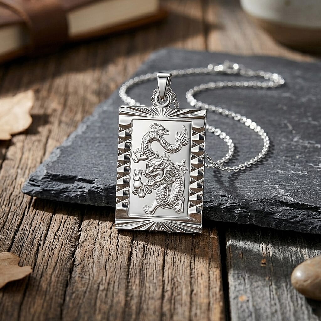 Dragon Emblem Necklace (Size - 20+2 Ext) V32513651 3