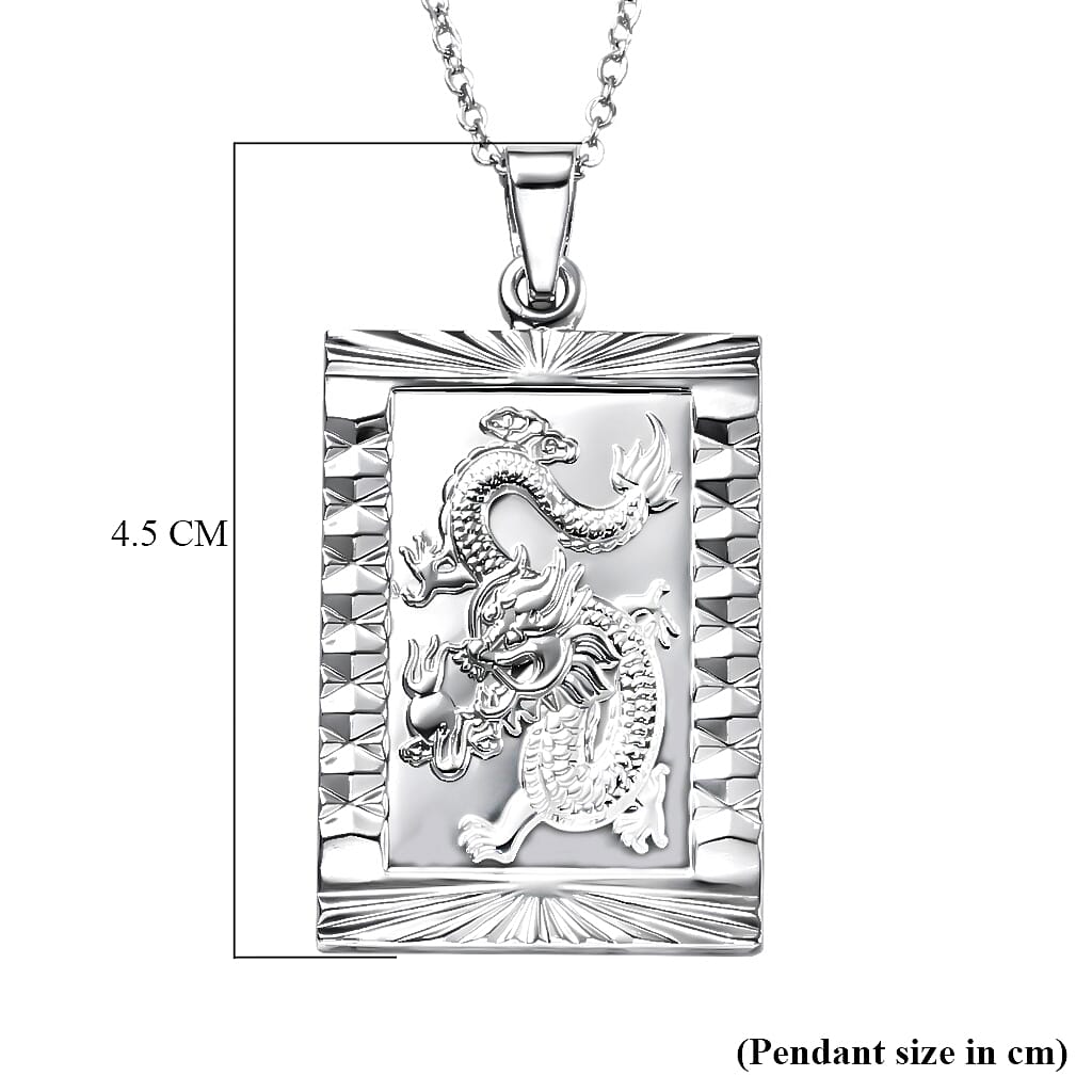 Dragon Emblem Necklace (Size - 20+2 Ext) V32513651 7