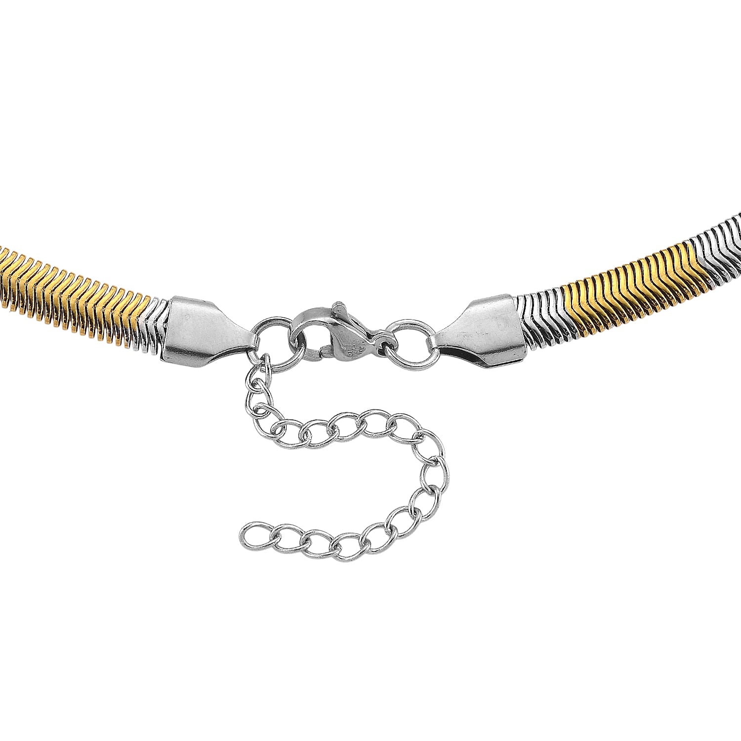 Serpent Necklace (Size - 20-2 Ext) in Dual Tone 8266575 4