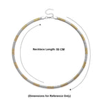 Serpent Necklace (Size - 20-2 Ext) in Dual Tone