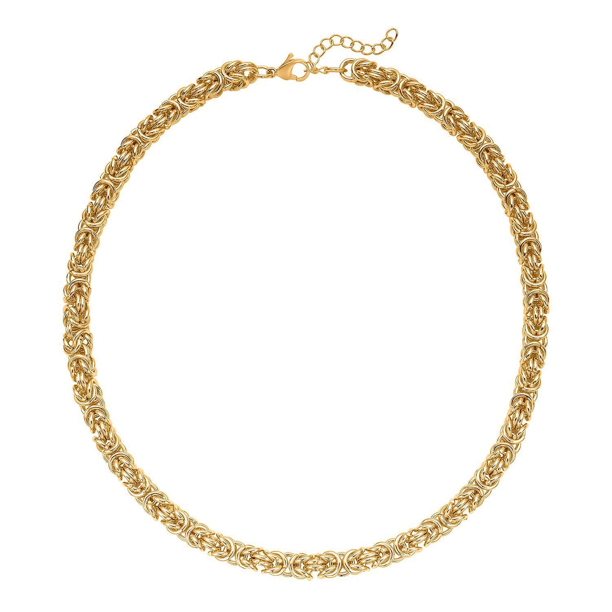 Byzantine Link Necklace (Size 20) in Yellow Gold Plated 8306857 0