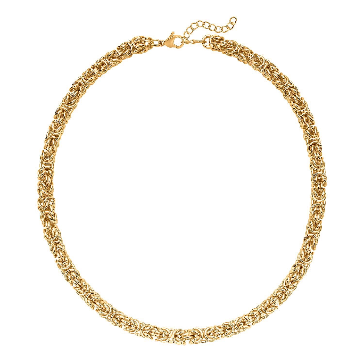Byzantine Link Necklace (Size 20) in Yellow Gold Plated 8306857 0