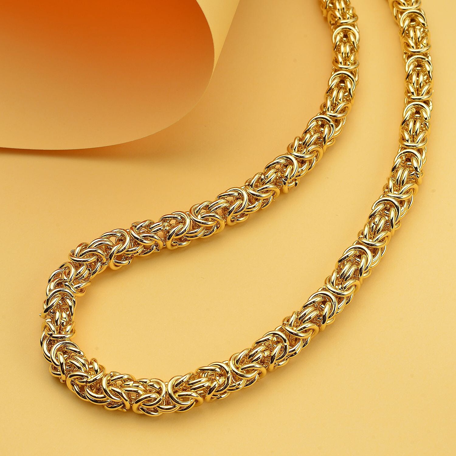 Byzantine Link Necklace (Size 20) in Yellow Gold Plated 8306857 2