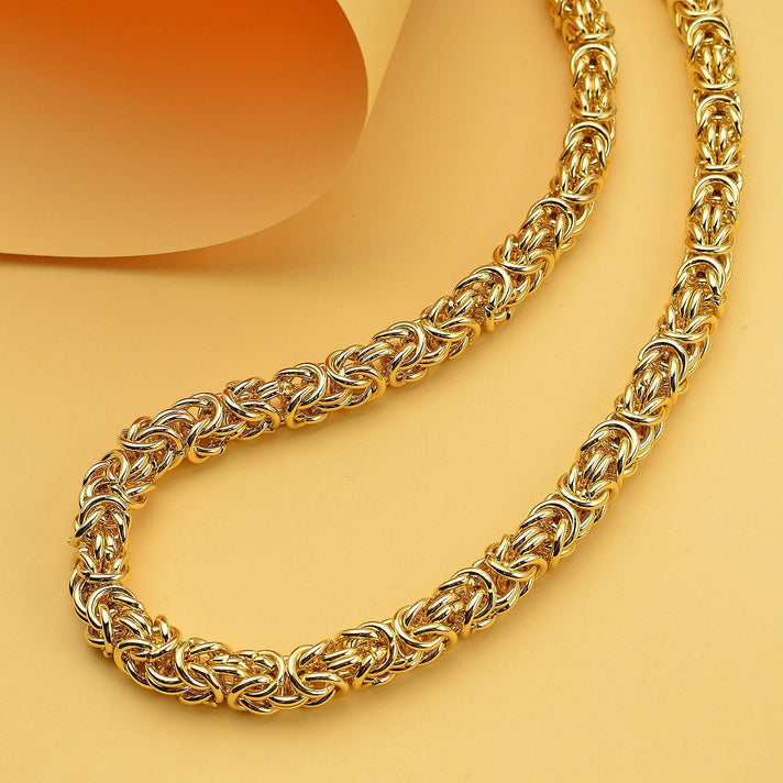 Byzantine Link Necklace (Size 20) in Yellow Gold Plated 8306857 2