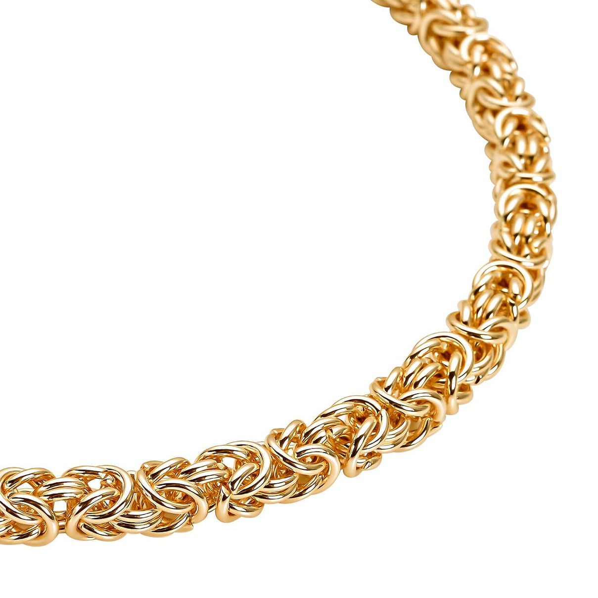 Byzantine Link Necklace (Size 20) in Yellow Gold Plated 8306857 4