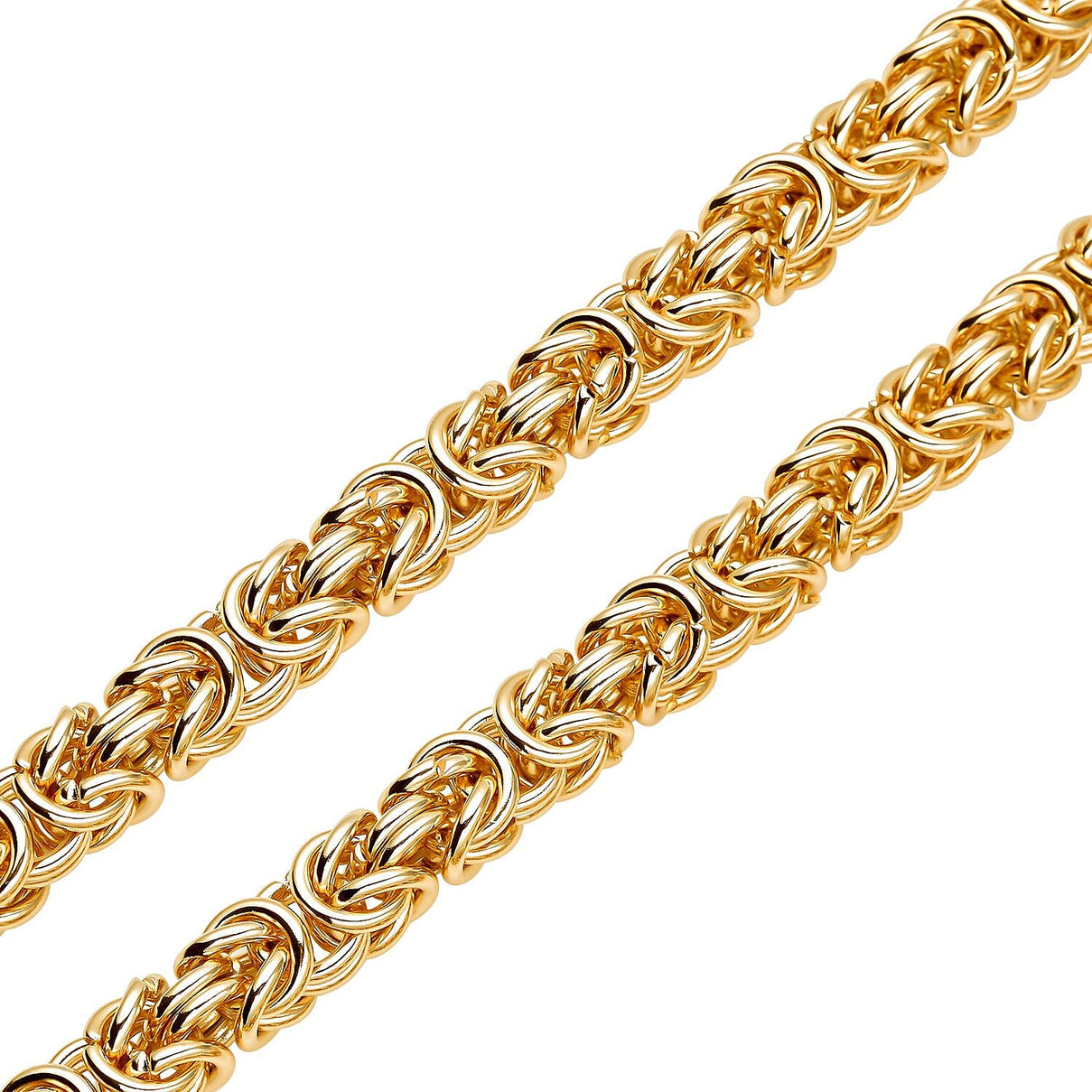 Byzantine Link Necklace (Size 20) in Yellow Gold Plated 8306857 5