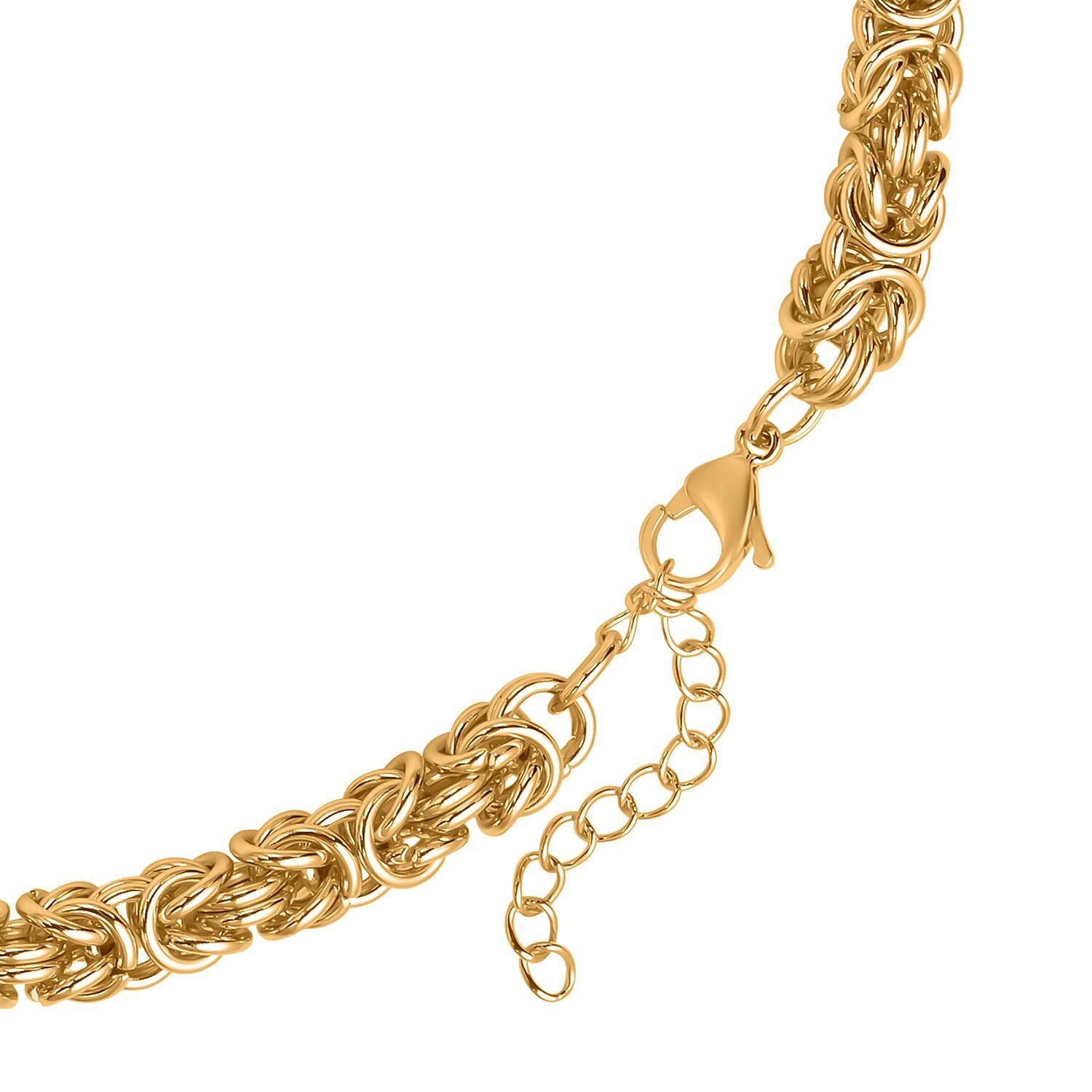 Byzantine Link Necklace (Size 20) in Yellow Gold Plated 8306857 6