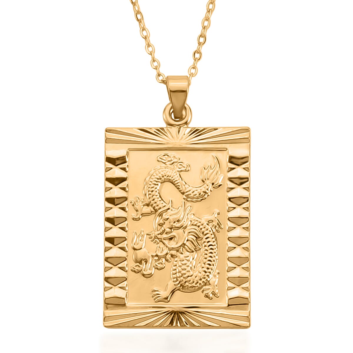 Designer Closeout - Dragon Emblem Pendant with Chain (Size - 20-2 Ext) 8340358 8