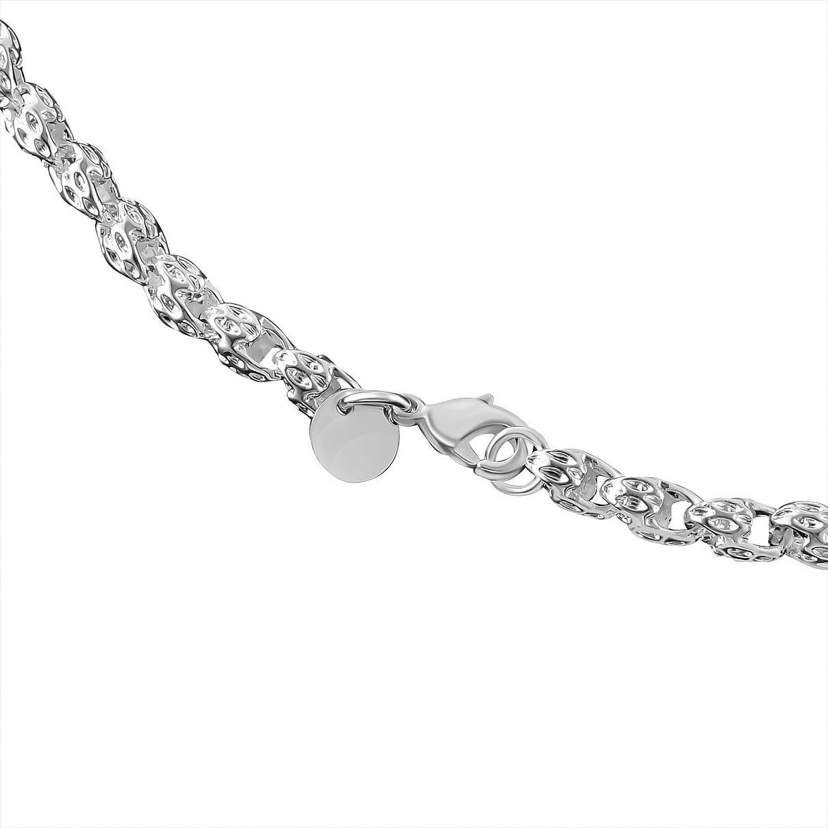 Silver Tone Necklace (Size - 20) V32348891 5