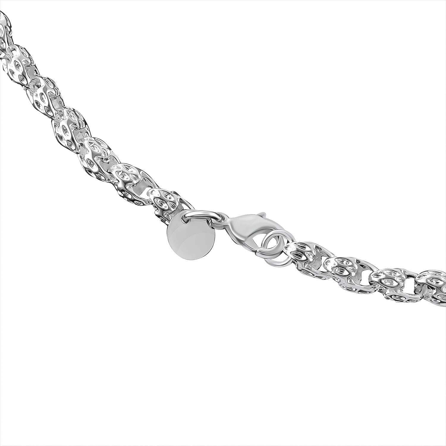 Silver Tone Necklace (Size - 20) V32348891 5