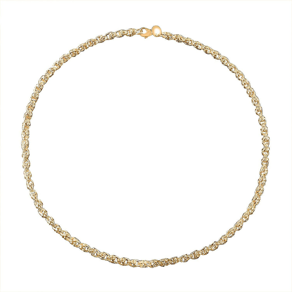 Yellow Gold Tone Necklace (Size - 20)