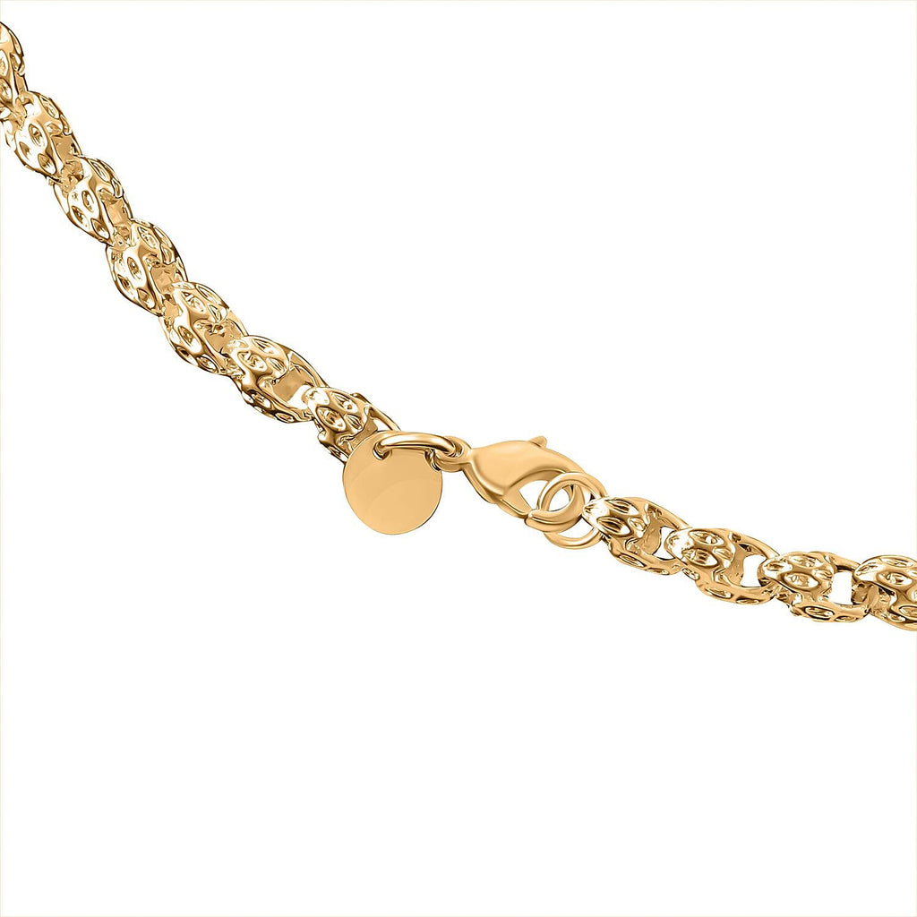 Yellow Gold Tone Necklace (Size - 20)