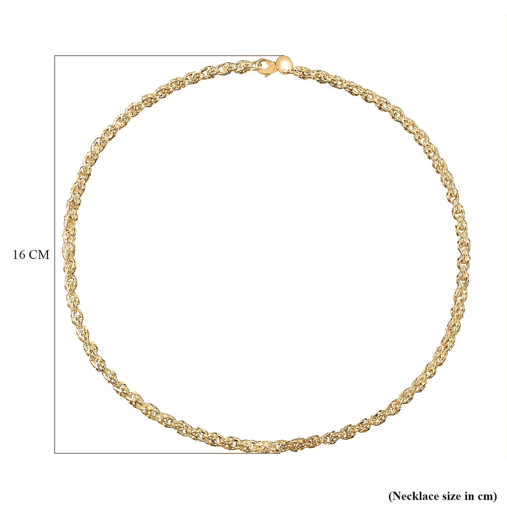 Yellow Gold Tone Necklace (Size - 20)