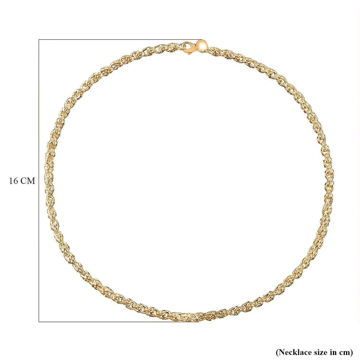 Yellow Gold Tone Necklace (Size - 20) 8312845 6