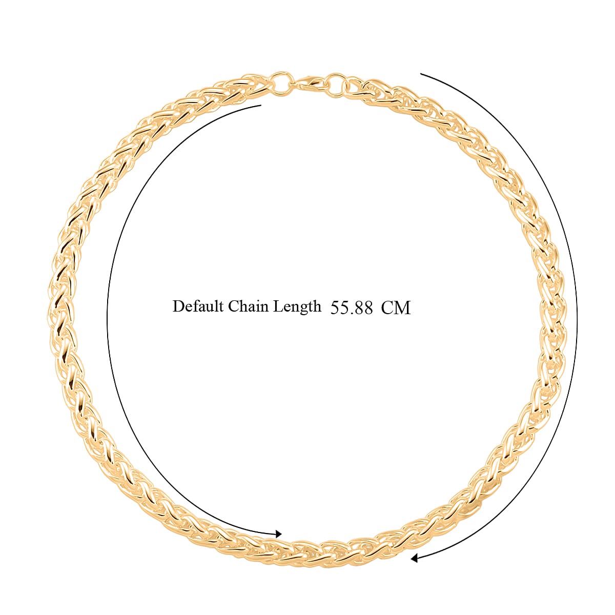 Designer Inspired - Handmade Spiga Necklace (Size - 22) with Lobster Clasp Yellow 8319559 12