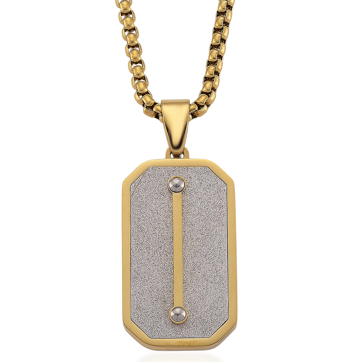 Pendant with Chain (Size - 24 - 2 Ext) in Dual Colour Tone 8250054 0