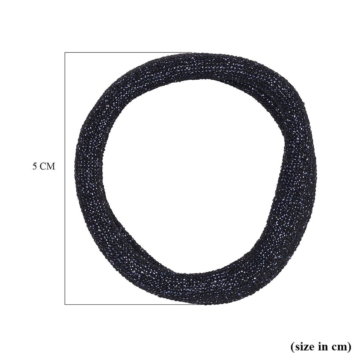 Set of 100 Hair Cotton Bands - Black 7691602 4