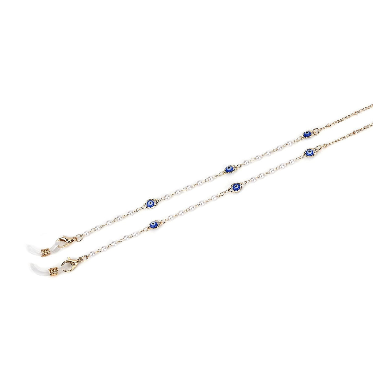 Set of 3 Crystal Beaded Eyeglass Chains with 20 Rubber Rings 7831996 6