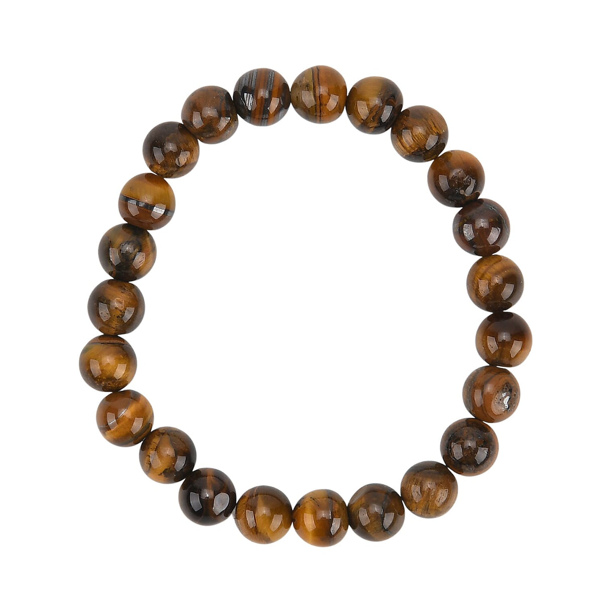 80 Genuine Gemstone Frame Collection with Bracelet (Size 7 Stretchable) - Tiger Eye 8252518 4