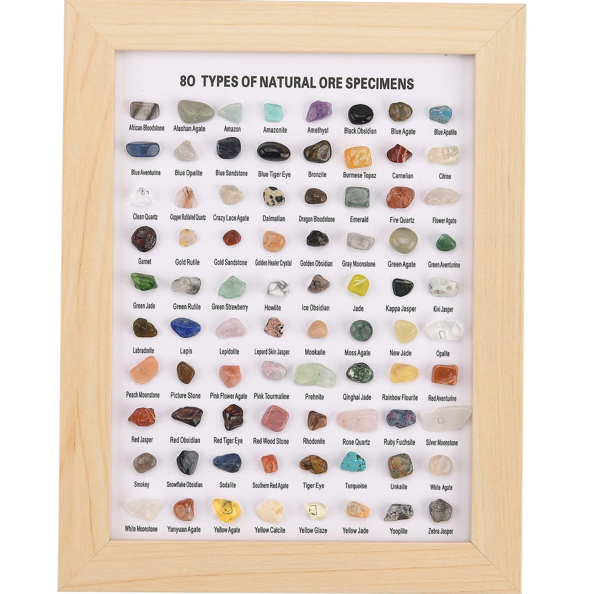 80 Genuine Gemstone Frame Collection with Bracelet (Size 7 Stretchable) - Tiger Eye 8252518 7