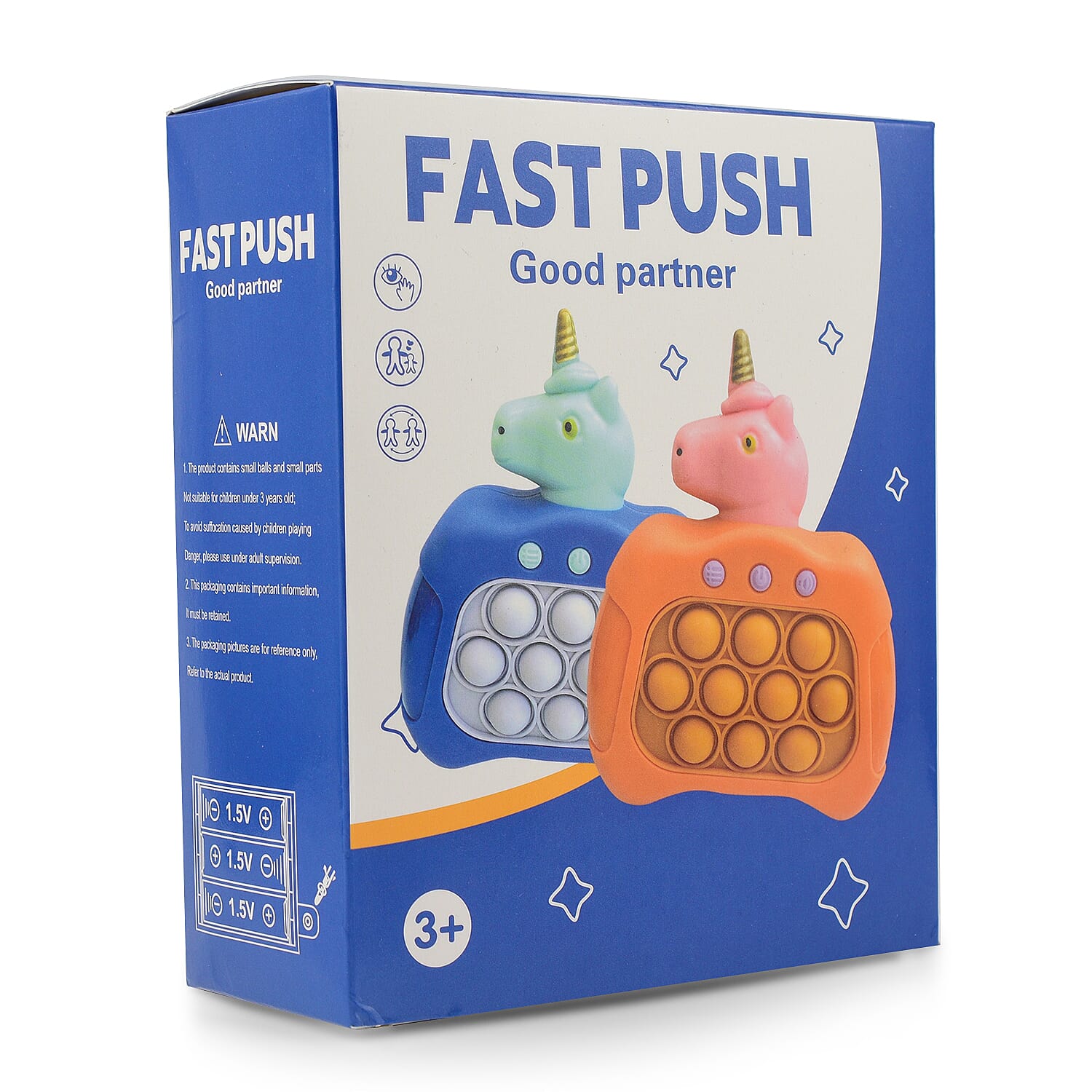 Fast Push Unicorn Pop It Game - AAA Battery (Battery Not Included) 7689006 5