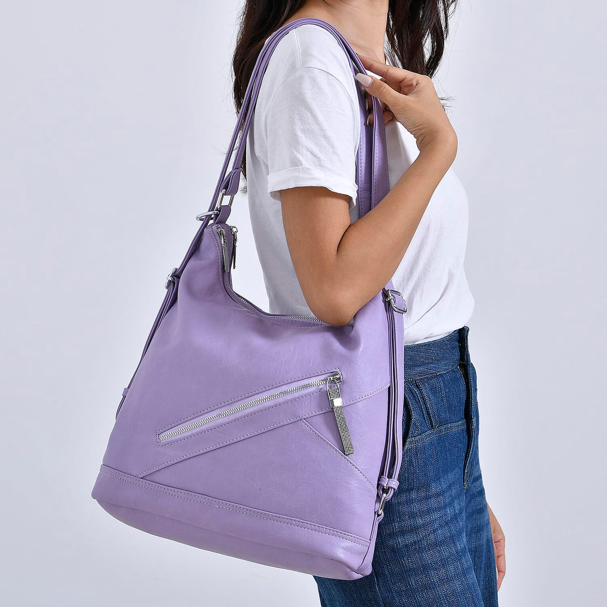 Faux Leather Solid Crossbody Bag 7848719 3
