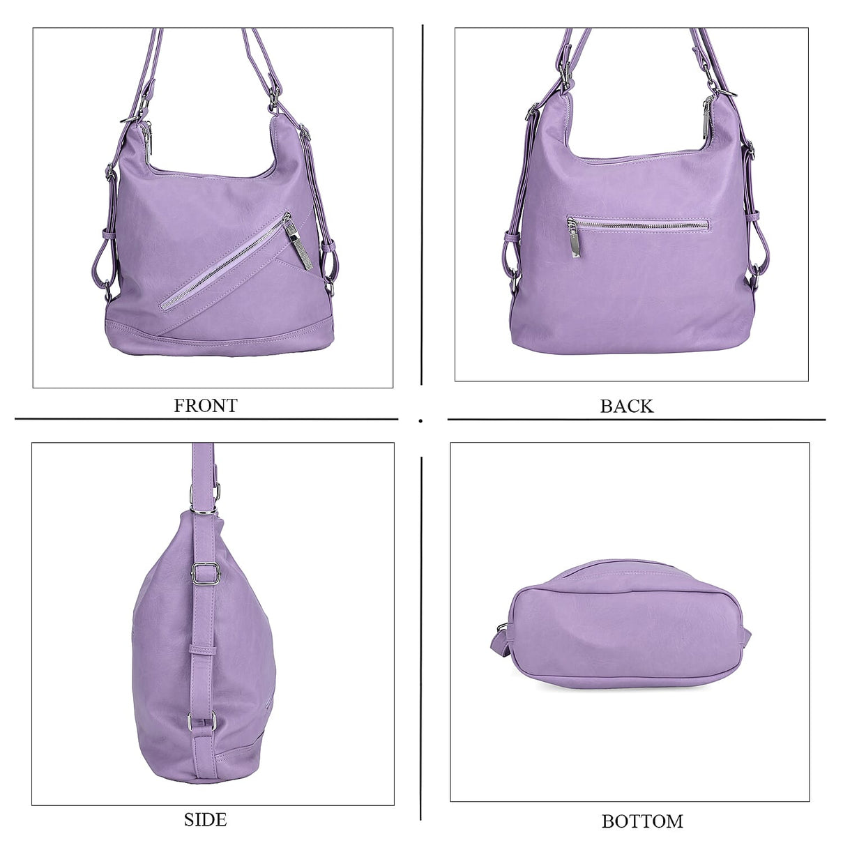 Faux Leather Solid Crossbody Bag 7848719 4