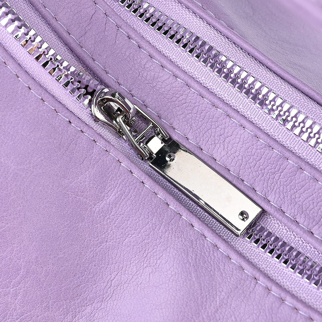 3 in 1 Solid Versatile Styling Crossbody, Shoulder, and Tote Bag (Size 33x13x36 cm) - Lavendar